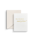 Will You Be My Maid of Honor/Honour Proposal Card
